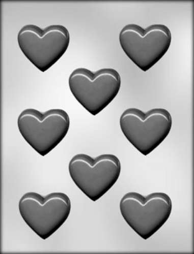 Smooth Hearts Chocolate Mould - Click Image to Close
